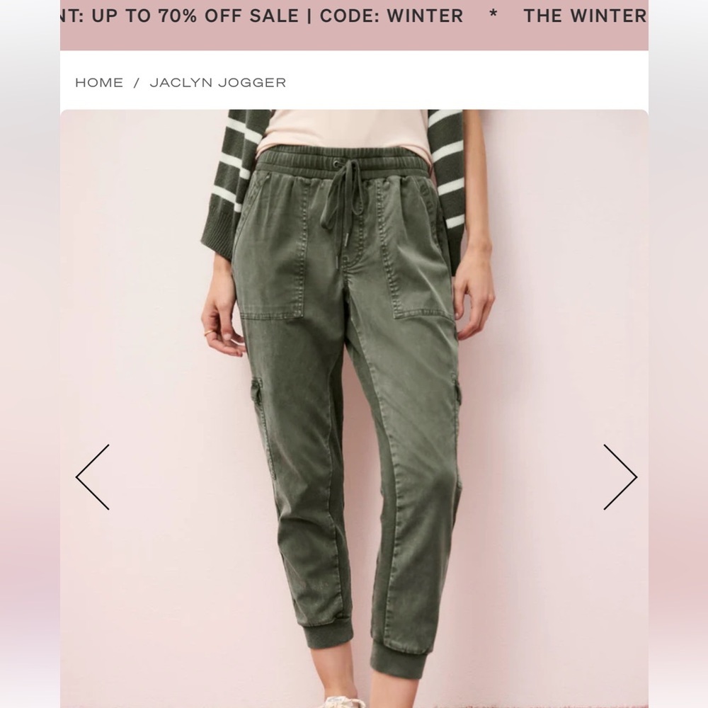 Splendid spruce Green Jaclyn Jogger Pants - Picture 2 of 5